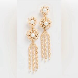 Shashi faux pearl earrings
